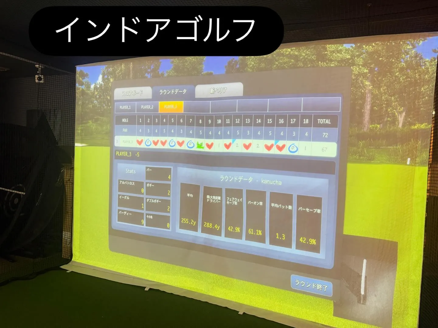 インドアゴルフ