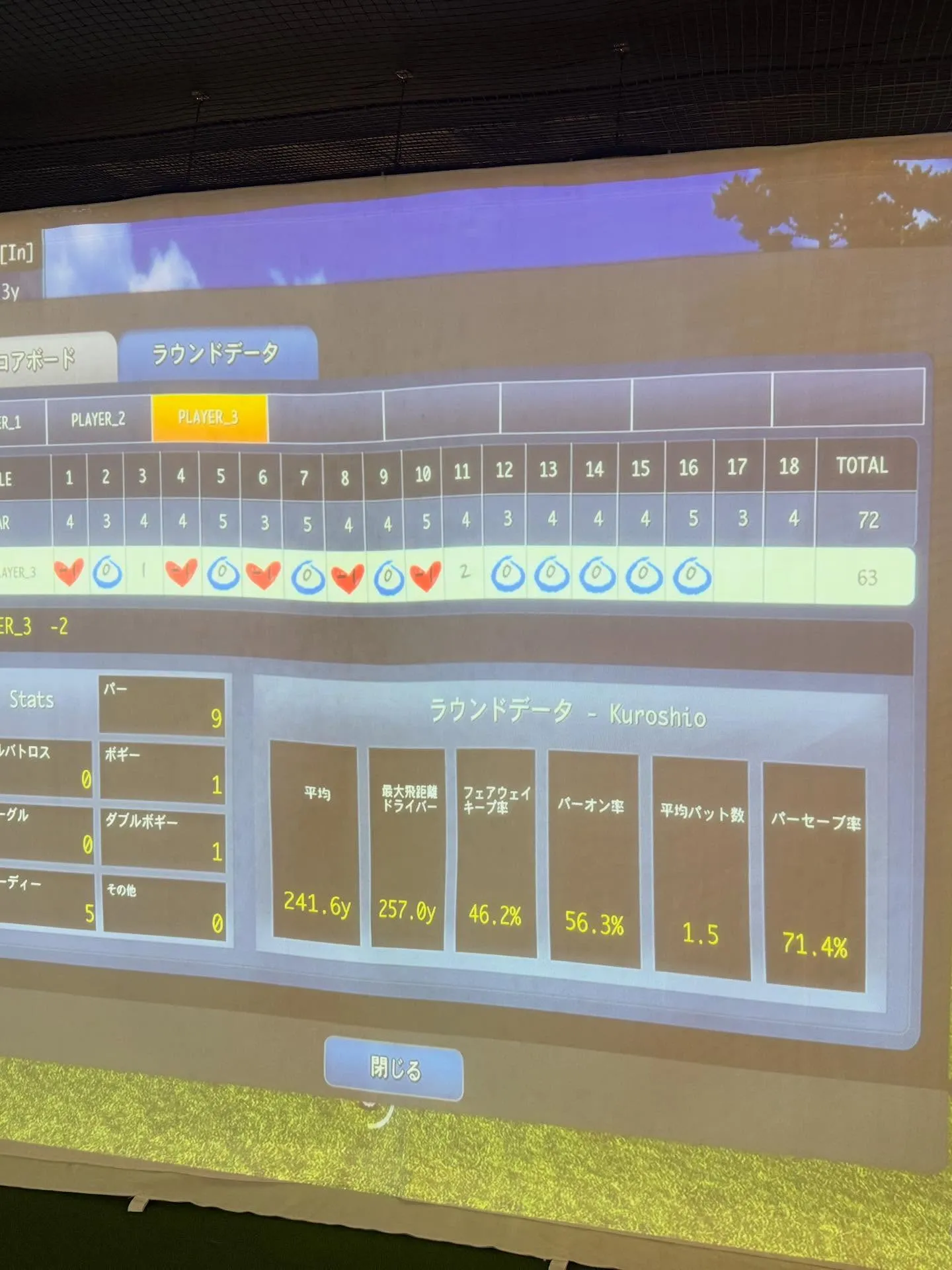 インドアゴルフ