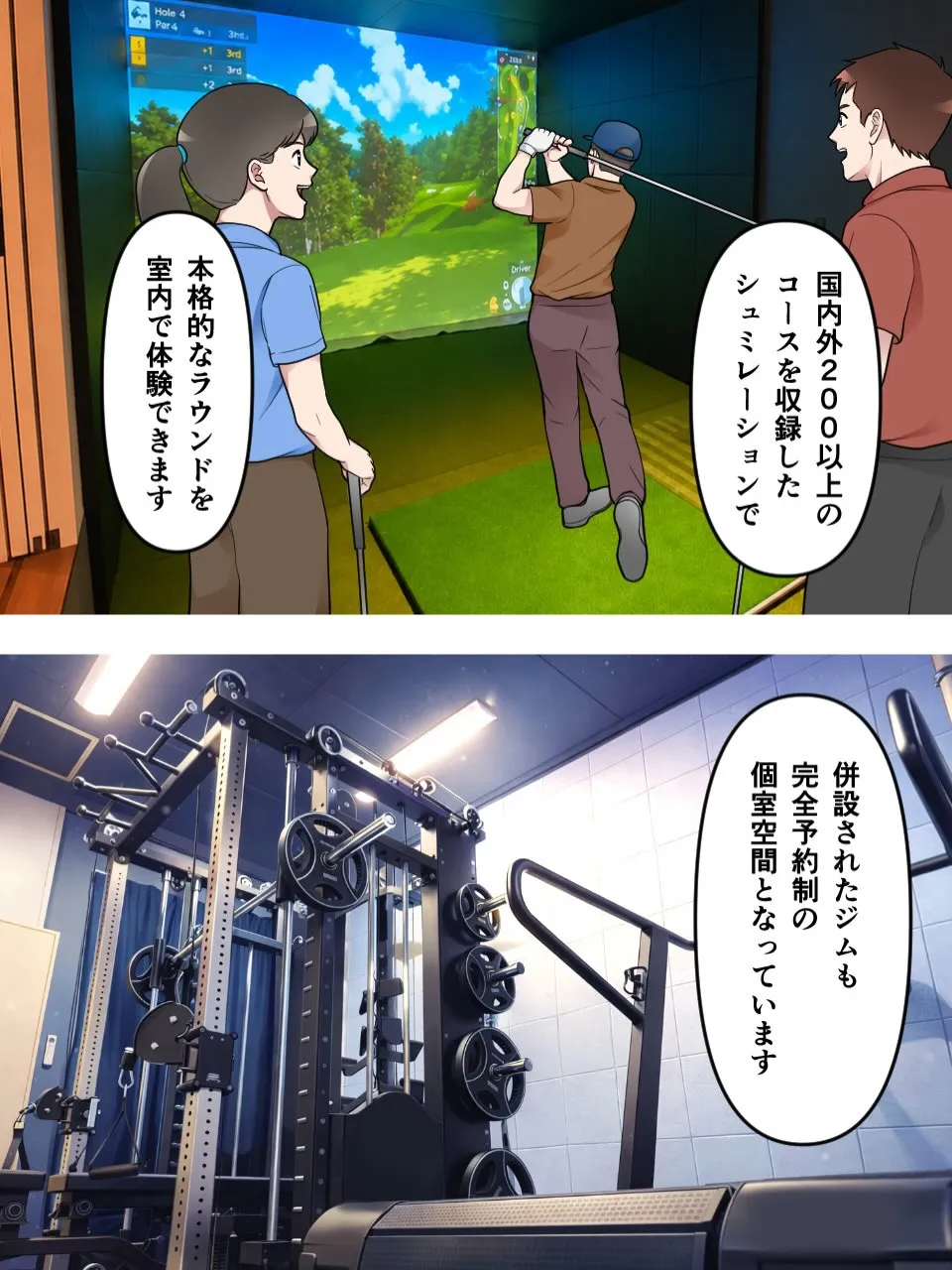 【ゴルフ×ジム×酸素】周りを気にせず、最高のパフォーマンスを...